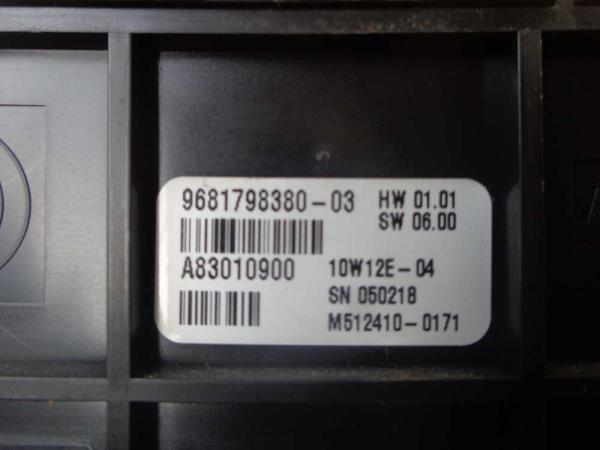 BOUTON DE CHAUFFAGE CITROEN BERLINGO/PEUGEOT PARTNER 2008-2018 AVEC CLIMATISATION - Vue 3